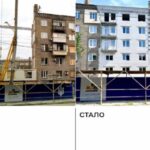 У Запорiжжi звели основнi будiвельнi конструкцiї зруйнованої частини житлового будинку