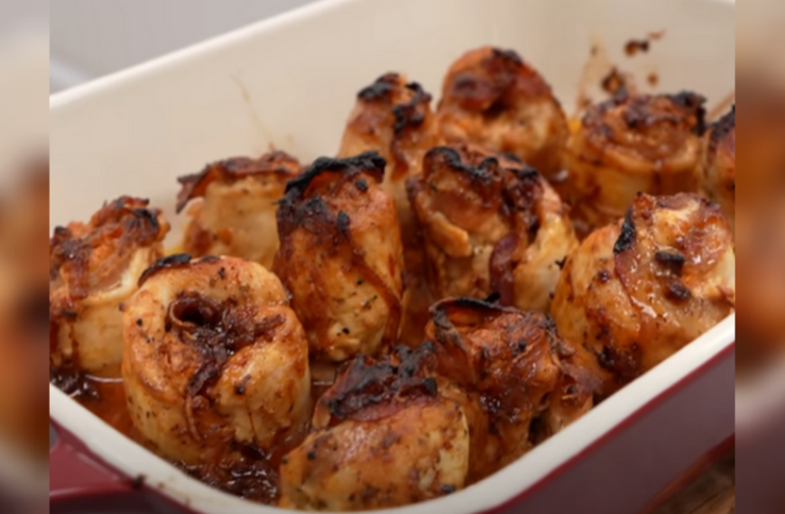 Курячі рулетики з сирно-томатною начинкою: відмінна&hellip;