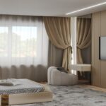 Як візуально підняти стелю: простий трюк зі шторами та карнизом