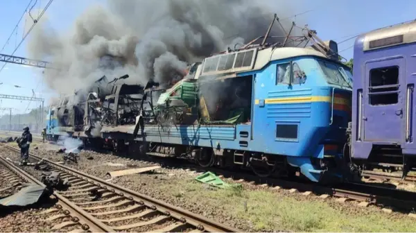 Росія завдала двох ударів по потягу на Запоріжжі