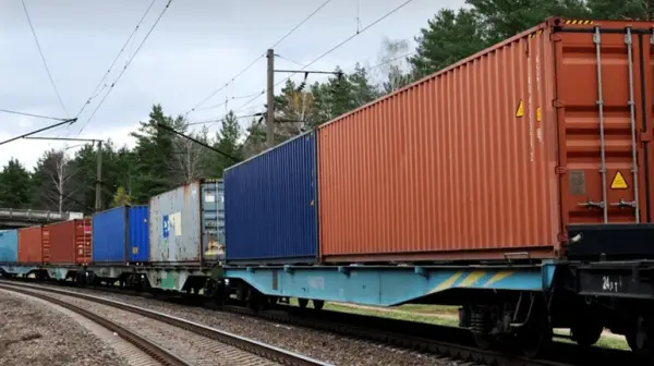 Залізничні контейнерні перевезення показали зростання на 36% у перші шість місяців року.